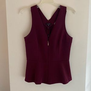 Sleeveless peplum blouse